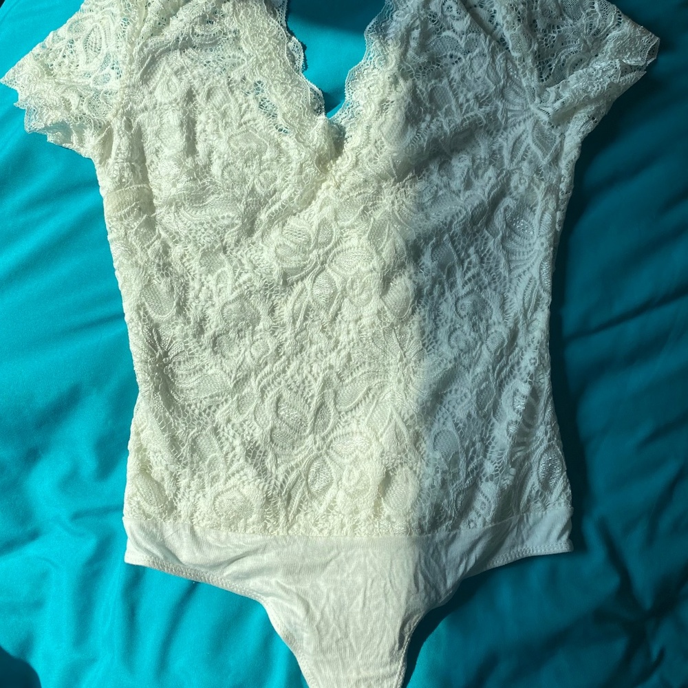 Papaya Lace Bodysuit